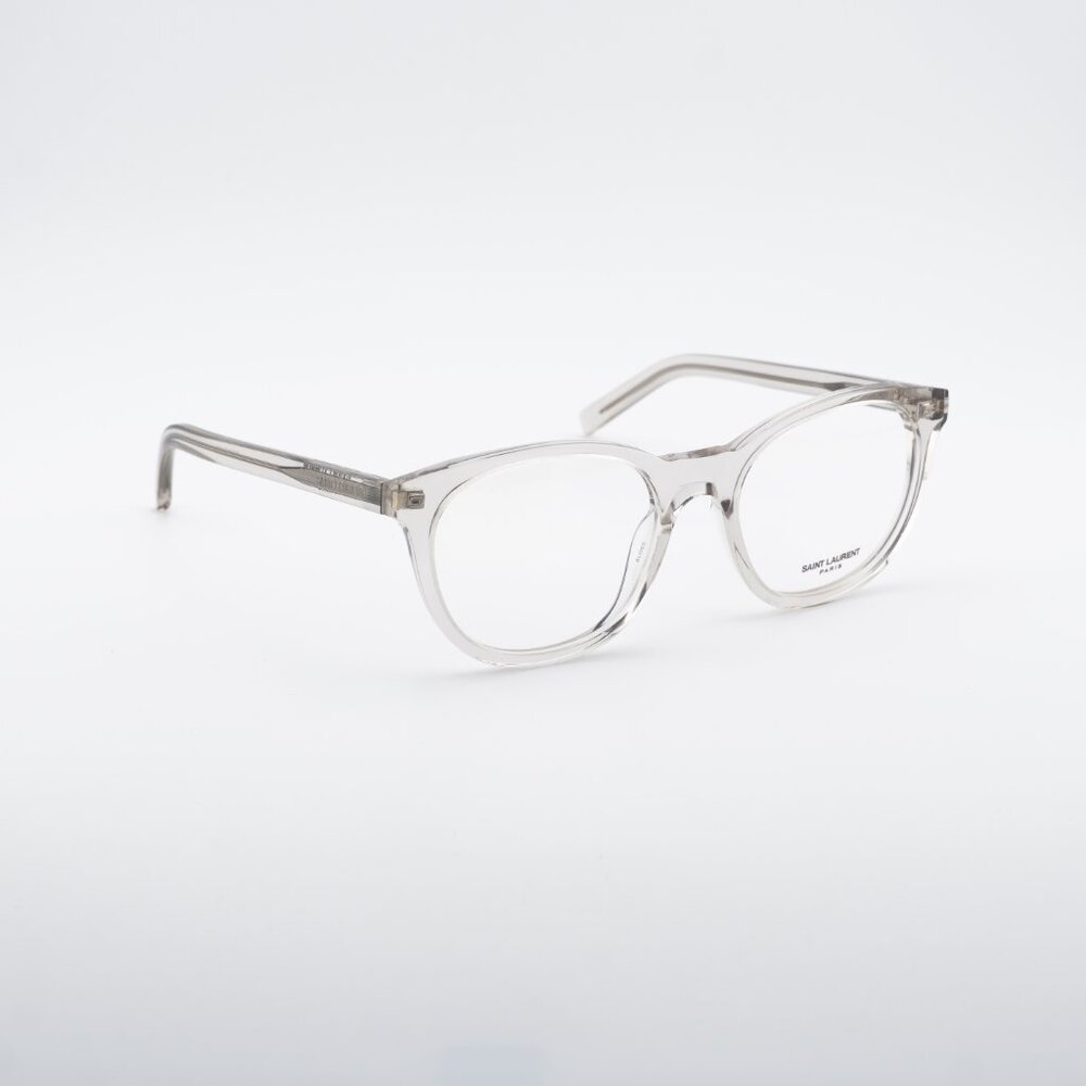 Saint Laurent SL471 004 Round Eyeglasses Transparent Beige 53mm Frame - Picture 3 of 10